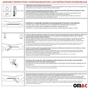 Nissan Rogue Grill Trim - Front - Omac - Lower S.Steel - Gloss silver - '17-'19